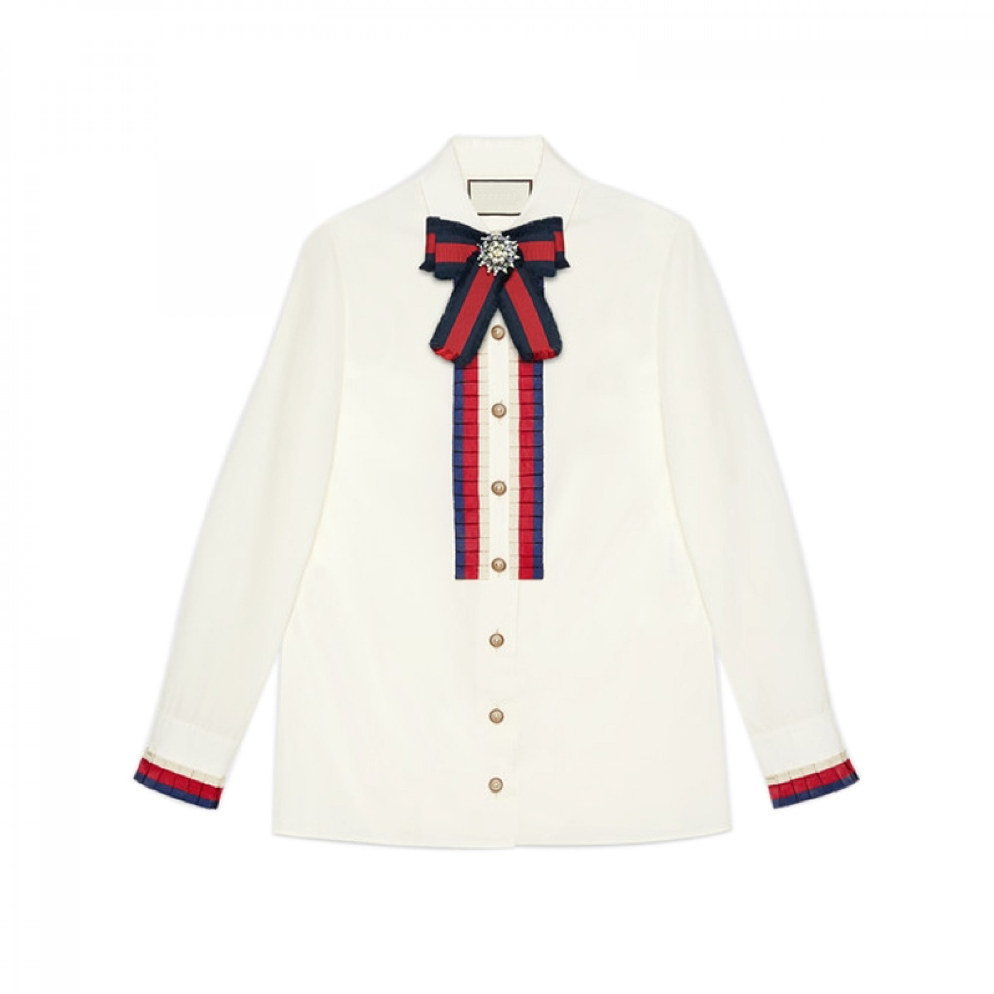 купить белая блузка Gucci с бантом в киеве код товара 28991